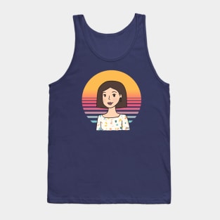 Sunset Girl Tank Top